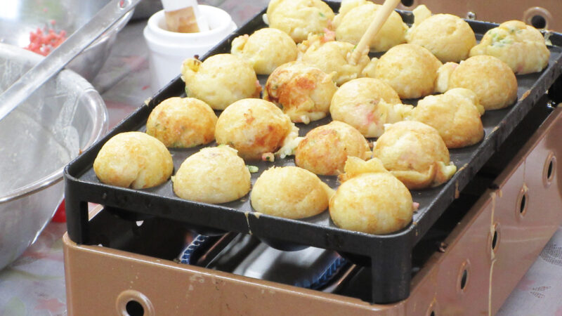 志摩豊和苑にて「手作りたい焼きとたこ焼き」イベントをしました。