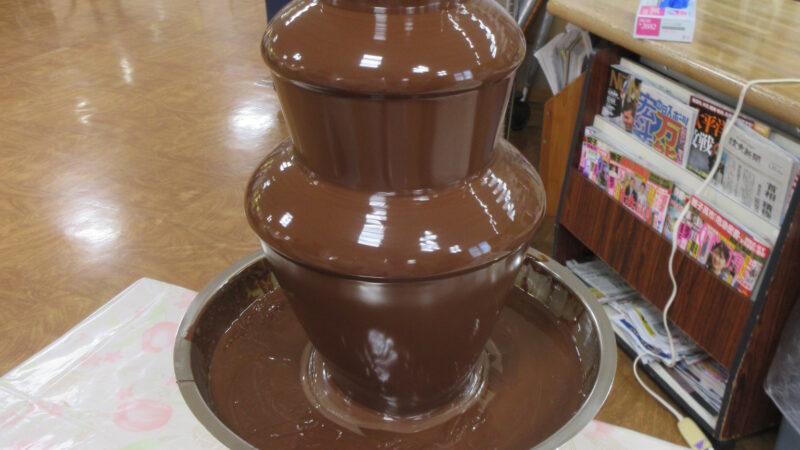 志摩豊和苑にてチョコレートフォンデュを振舞いました